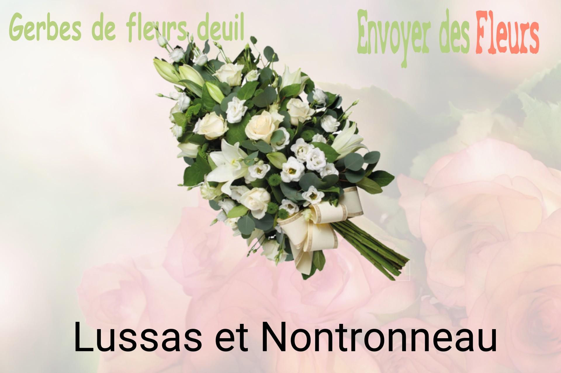 Gerbe de fleurs de deuil livrée à Lussas-et-Nontronneau